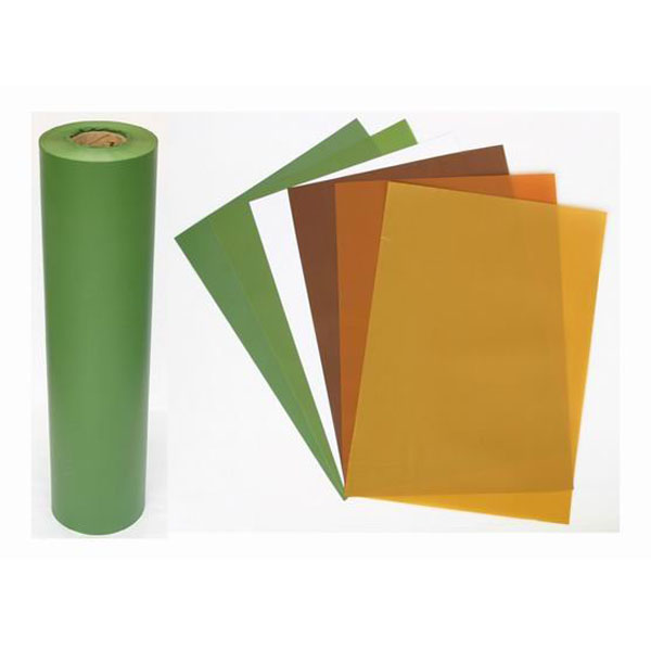 Lámina/película de plástico rígido de PVC verde claro para productos navideños artificiales 