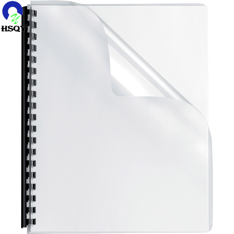 Hoja de plástico de PVC transparente de tamaño A4 para cubierta de encuadernación de papelería