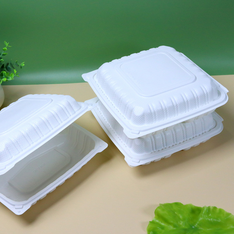 Paquete de alimentos PP Caja de plástico rectangular para microondas - HSQY 93PP3C