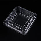 HSQY 4,25*4,17*1,61 pulgadas de contenedor de bayas de producto transparente rectangular desechable