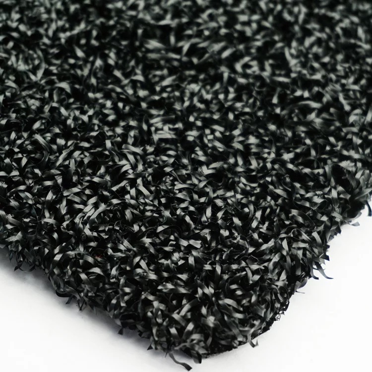Hoja de plástico de venta caliente del mercado ruso para alfombras de césped de césped artificial verde