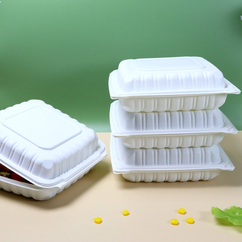 Caja de comida para llevar de plástico PP desechable HSQY 91PP1C