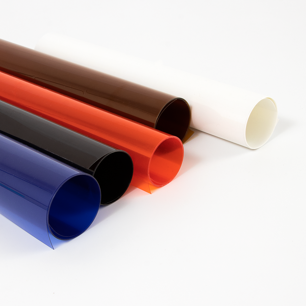 Hoja rígida de PVC de colores Personalizar tamaño Fabricante chino