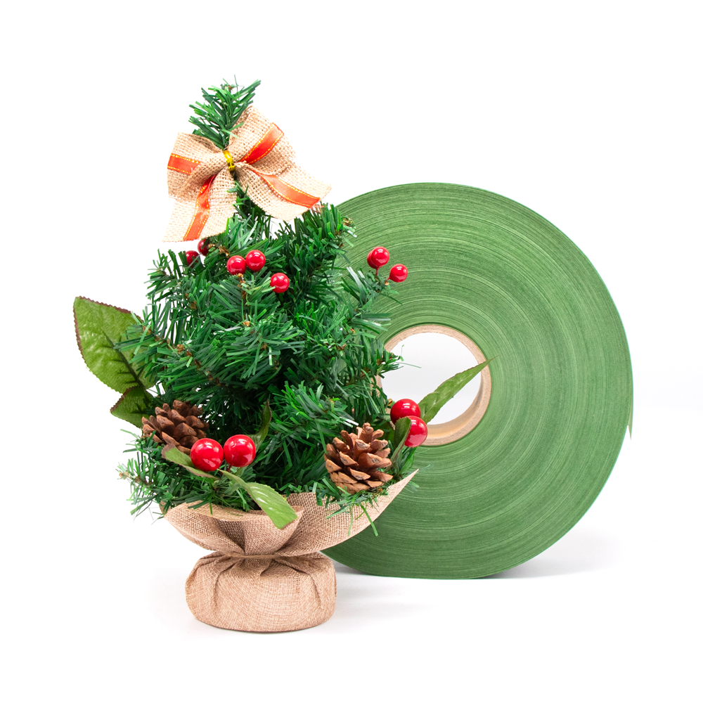 Valla de vinilo de película de PVC verde para árbol de Navidad 