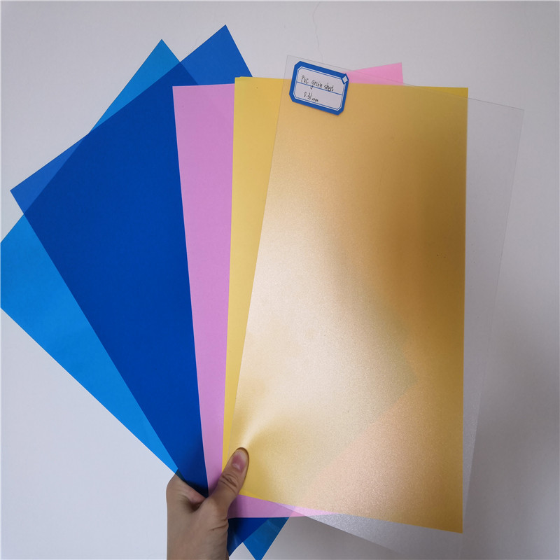 Lámina rígida de PVC tamaño A4 para la cubierta de vinculante de papelería